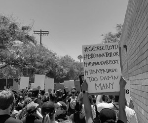 Los Angeles protest for racial justice on May 30, 2020.